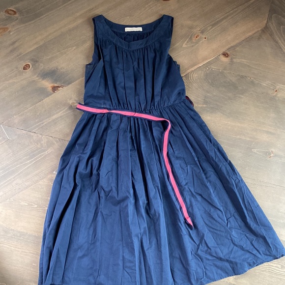 Navy summer dress size small. Midi dress - Picture 4 of 4